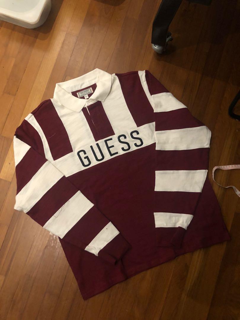 guess rugby polo Men s Fashion Tops Sets Tshirts Polo Shirts on Carousell