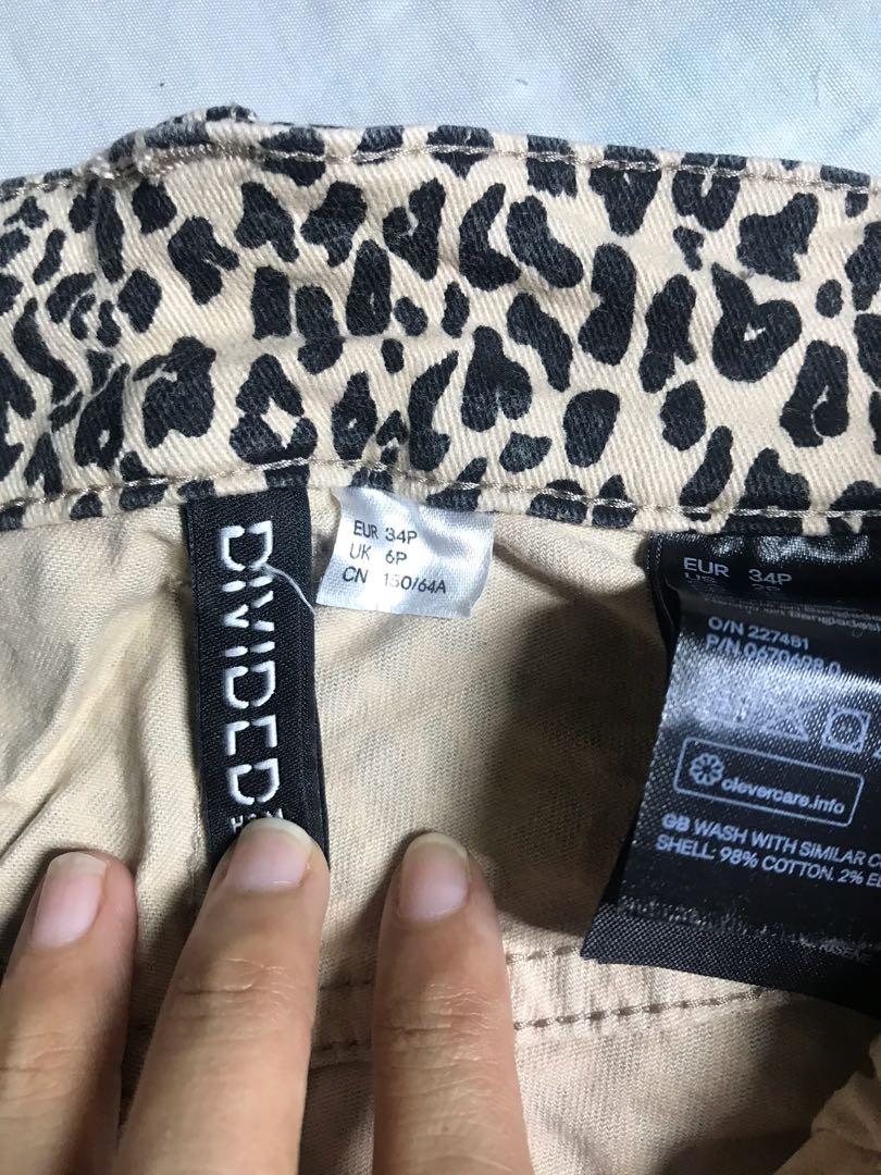 Animal print sale trousers h&m