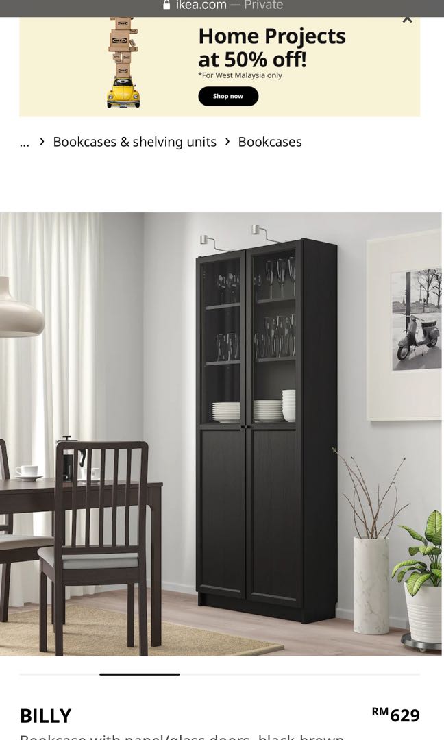 Ikea Billy Bookcase With Glass Door, Billy Bookcase Compatible Doors