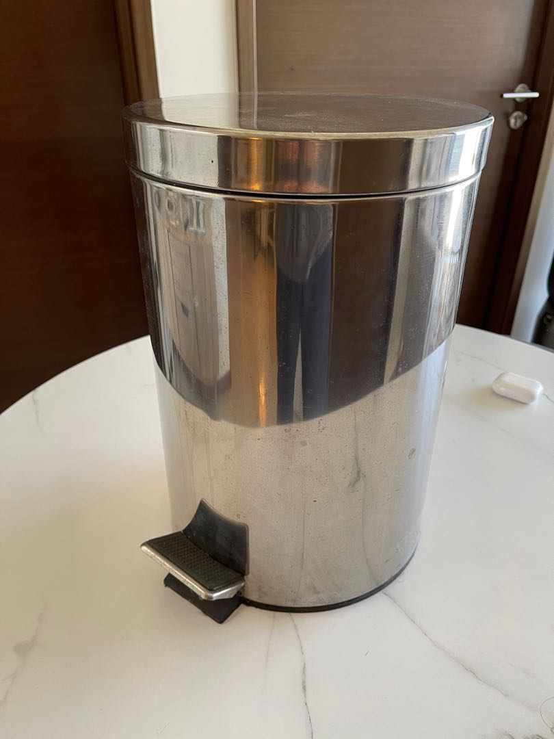 Ikea metal bin, Furniture & Home Living, Cleaning & Homecare Supplies