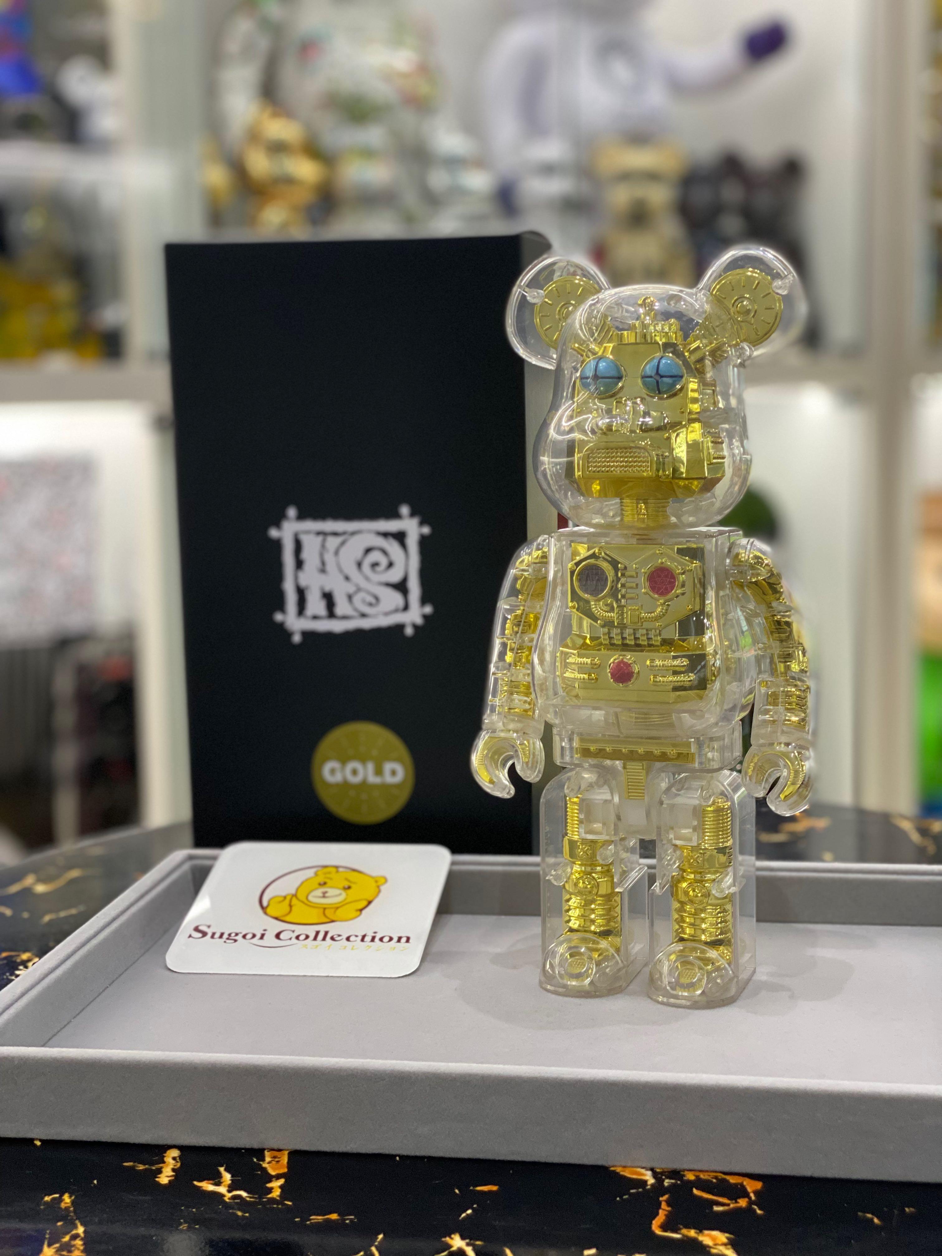 Pre-Order] BE@RBRICK x HxS (Hirota Saigansho) 400% Gold Ver 