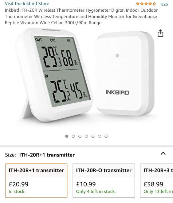 Inkbird ITH-20 Digital Thermometre Hygrometre av…