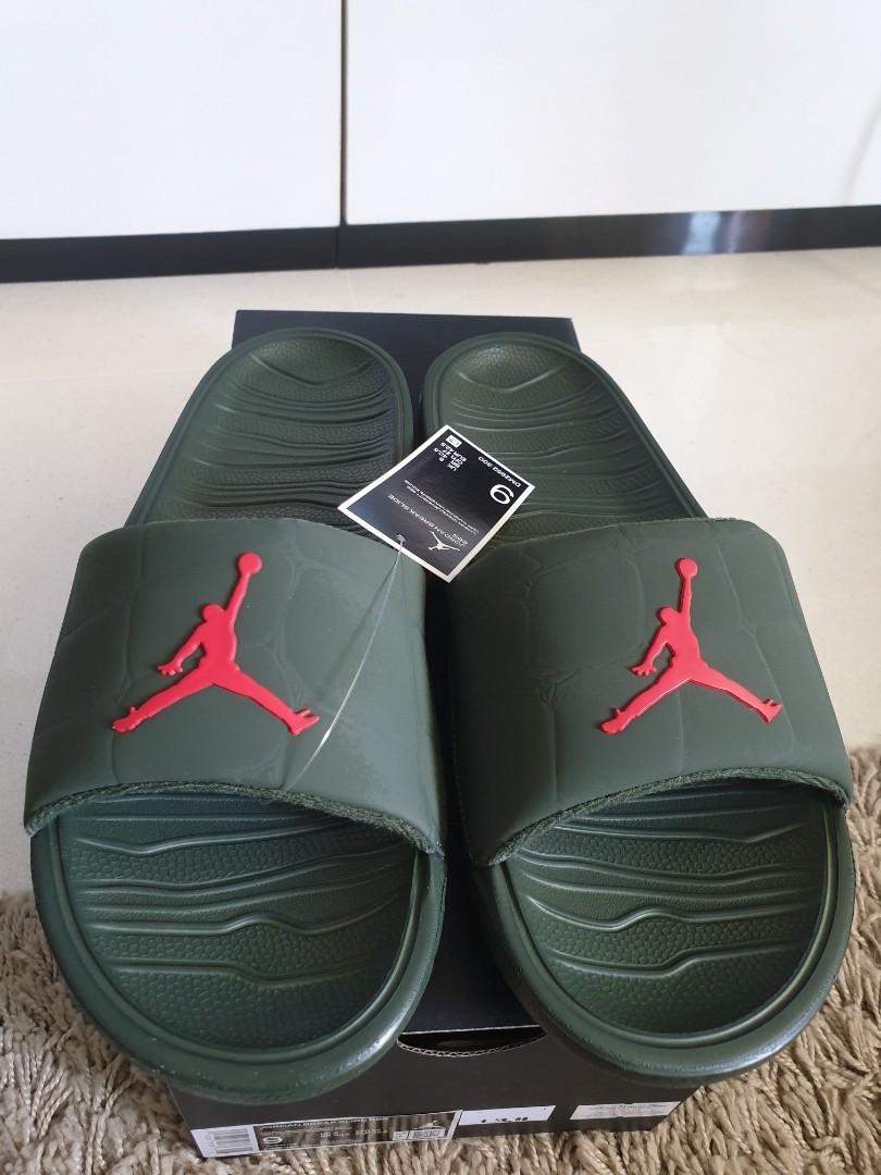 Green deals jordan slides