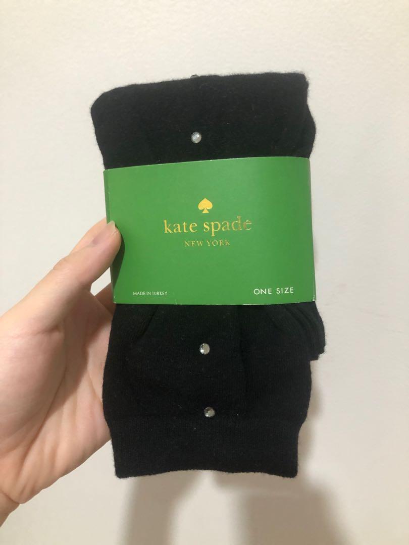 Kate Spade High Knee Socks, Fesyen Wanita, Aksesoris di Carousell