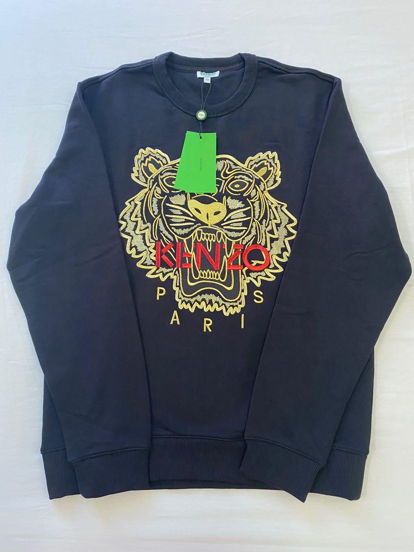 Black and online gold kenzo jumper