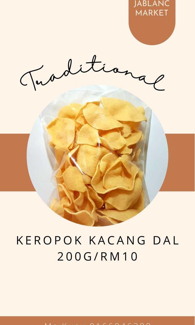 Keropok Kacang Dal Food Drinks Local Delights Halal Snacks Desserts On Carousell