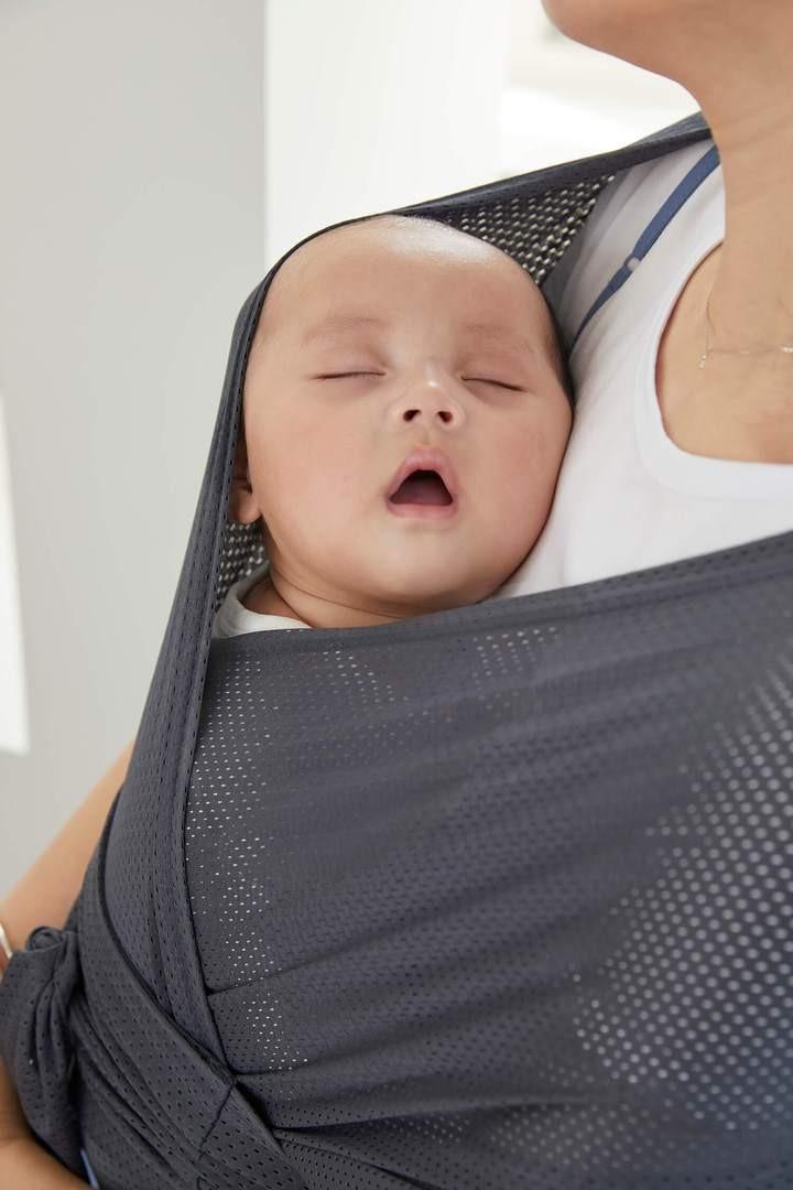 Konny Baby Carrier SUMMER Charcoal (L Size), Babies & Kids, Going Out