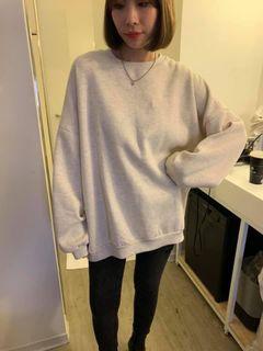 Little Closet 小衣櫥抽繩毛茸茸加長袖大學tee 她的時尚 上衣在旋轉拍賣