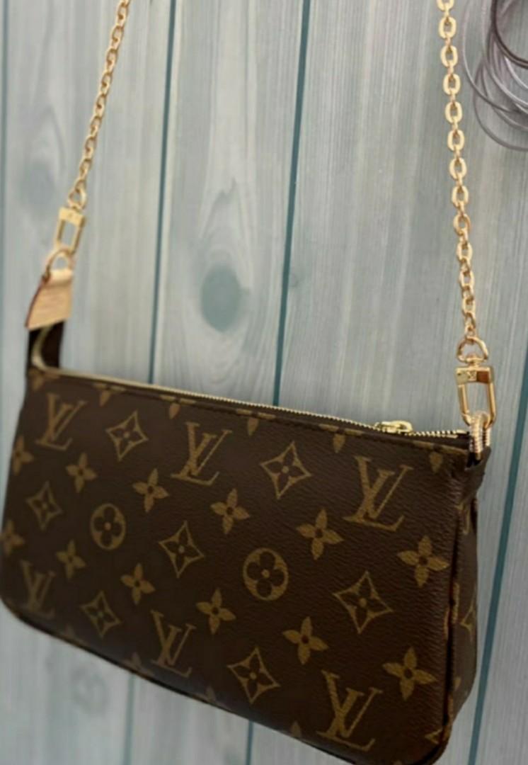 louis vuitton gold chain purse strap