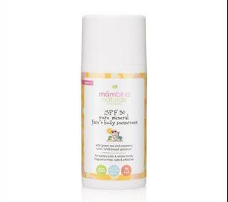 Mambino Organics SPF30 Pure Mineral Face + Body Sunscreen