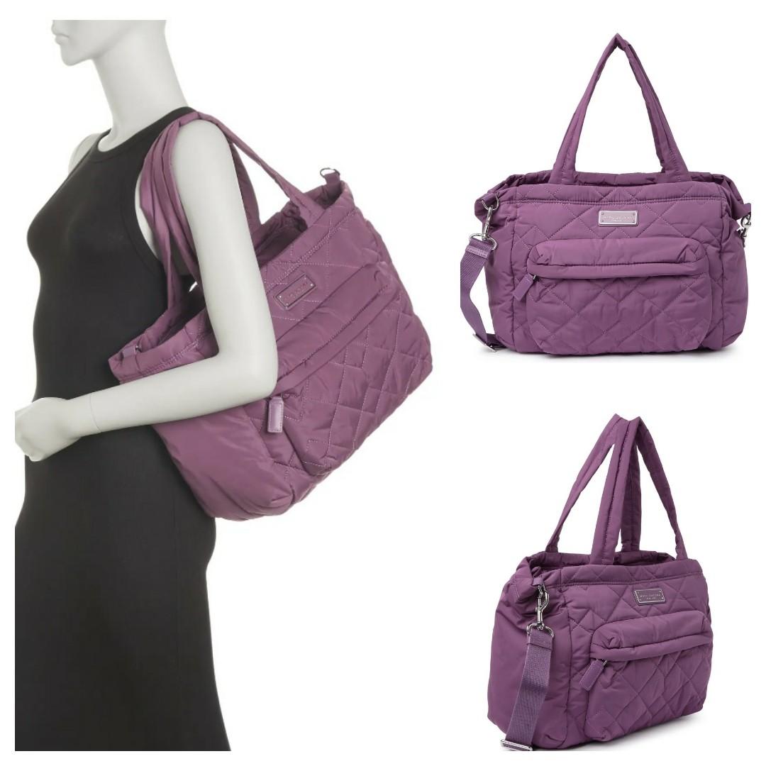 MARC JACOBS Quilted Baby Diaper Bag with Change Pad