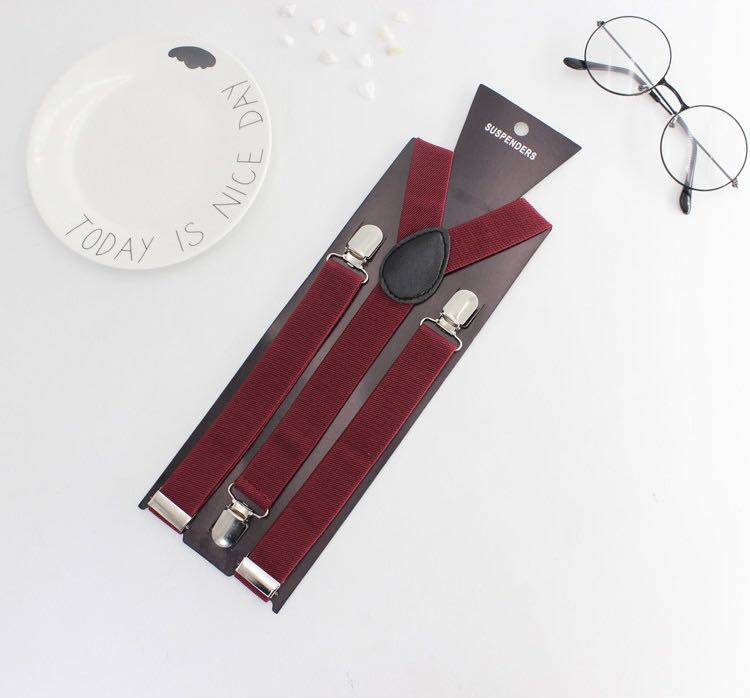 MAROON SUSPENDERS, Women's Fashion, Watches & Accessories, Other