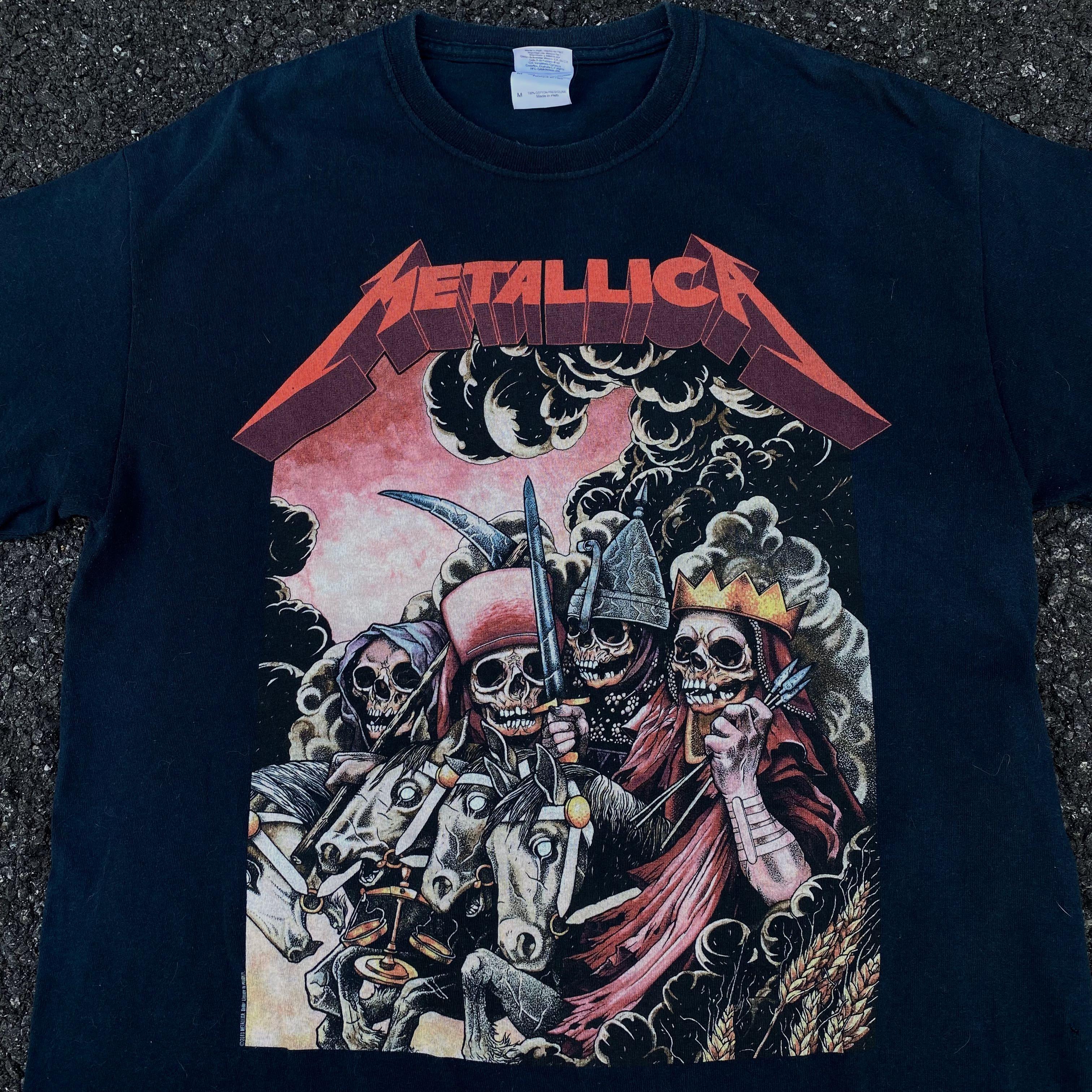 Metallica tour t shirt clearance