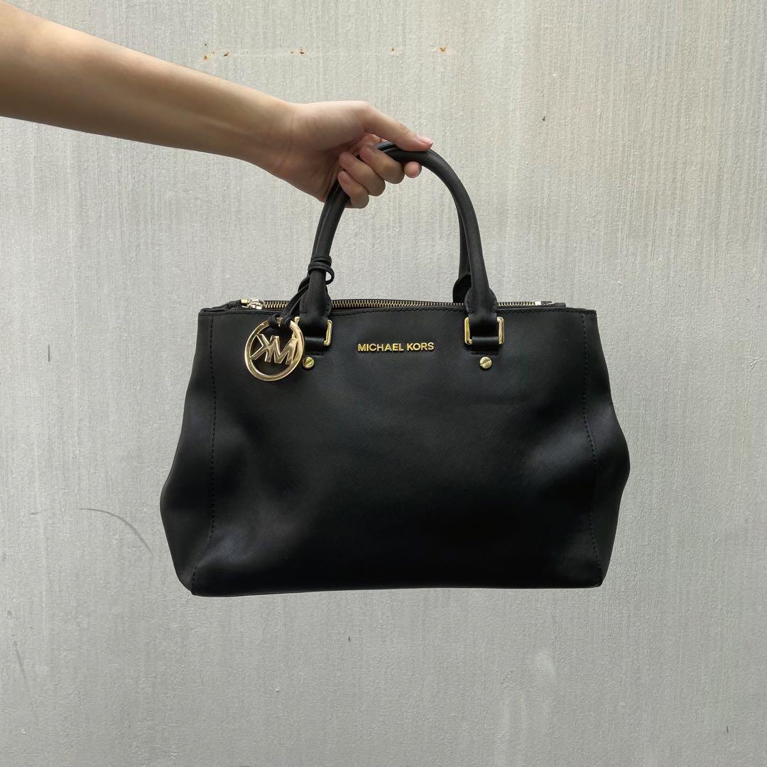 MICHAEL KORS MIRELLA TOTE BAG BLACK  Luxury Bags  Wallets on  Carousell