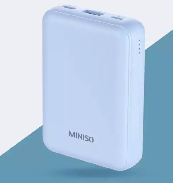 MINISO Power Bank 10000mAhBlue, Mobile Phones & Gadgets, Mobile