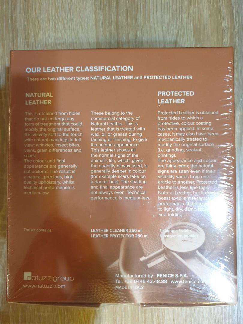 Natuzzi Editions Leather Care and Cleaning Kit, Furniture & Home Living