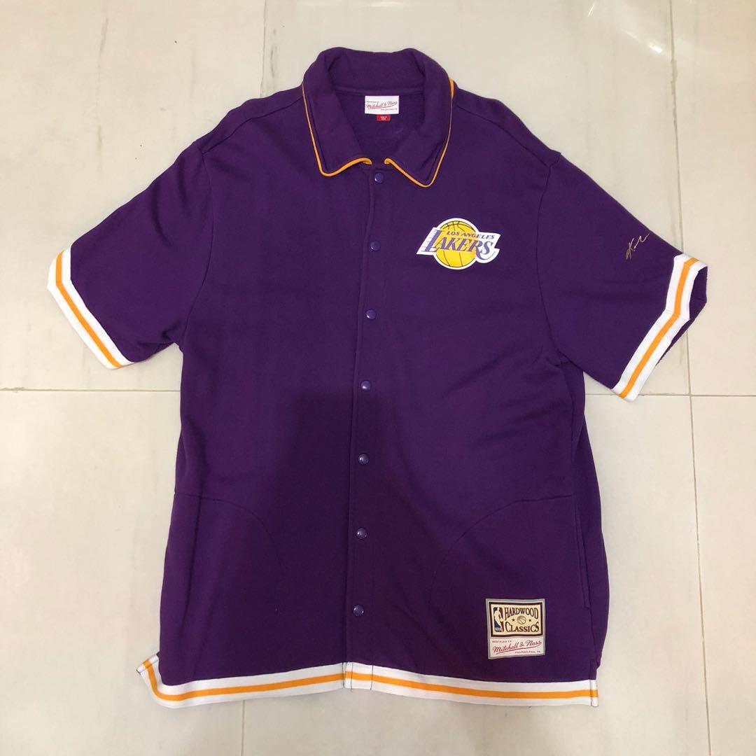 Kobe Bryant Los Angeles Lakers Mitchell & Ness French Terry Shooting Shirt  - Purple
