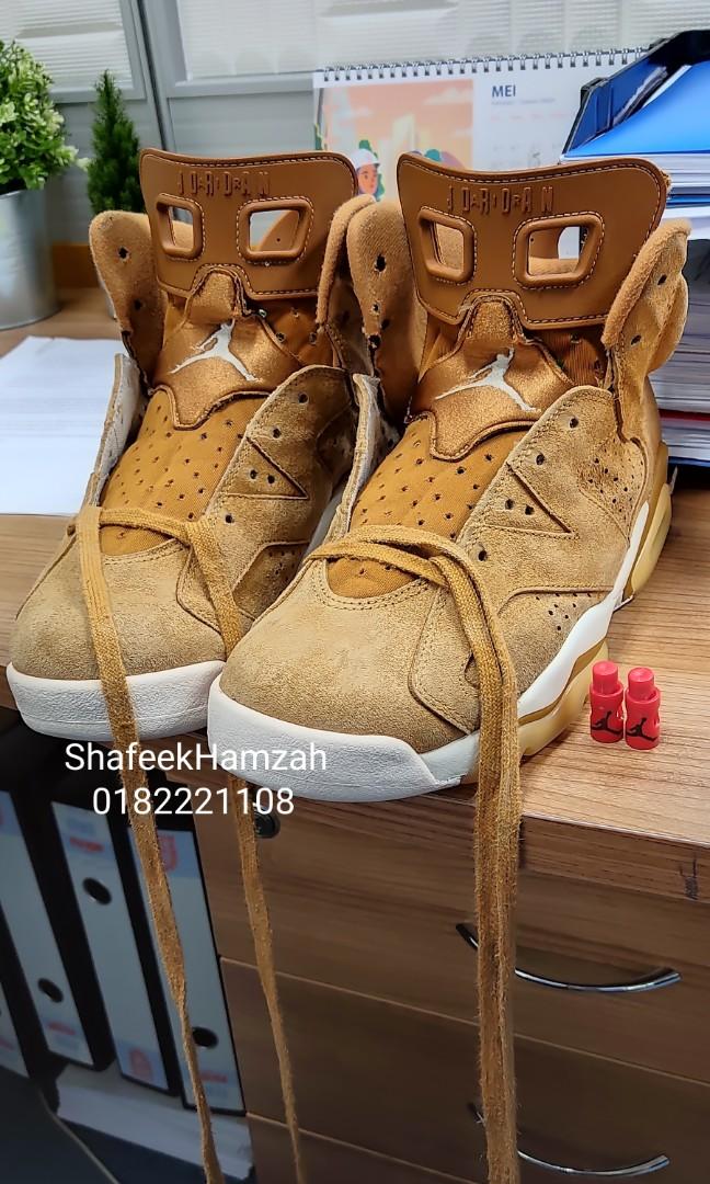 Nike Air Jordan 6 wheat Men s Fashion Footwear Sneakers on