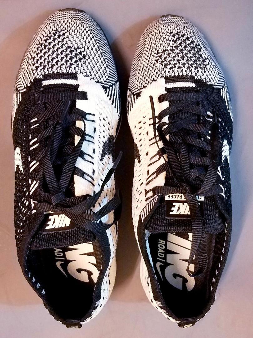 Flyknit racer orca shop white tongue
