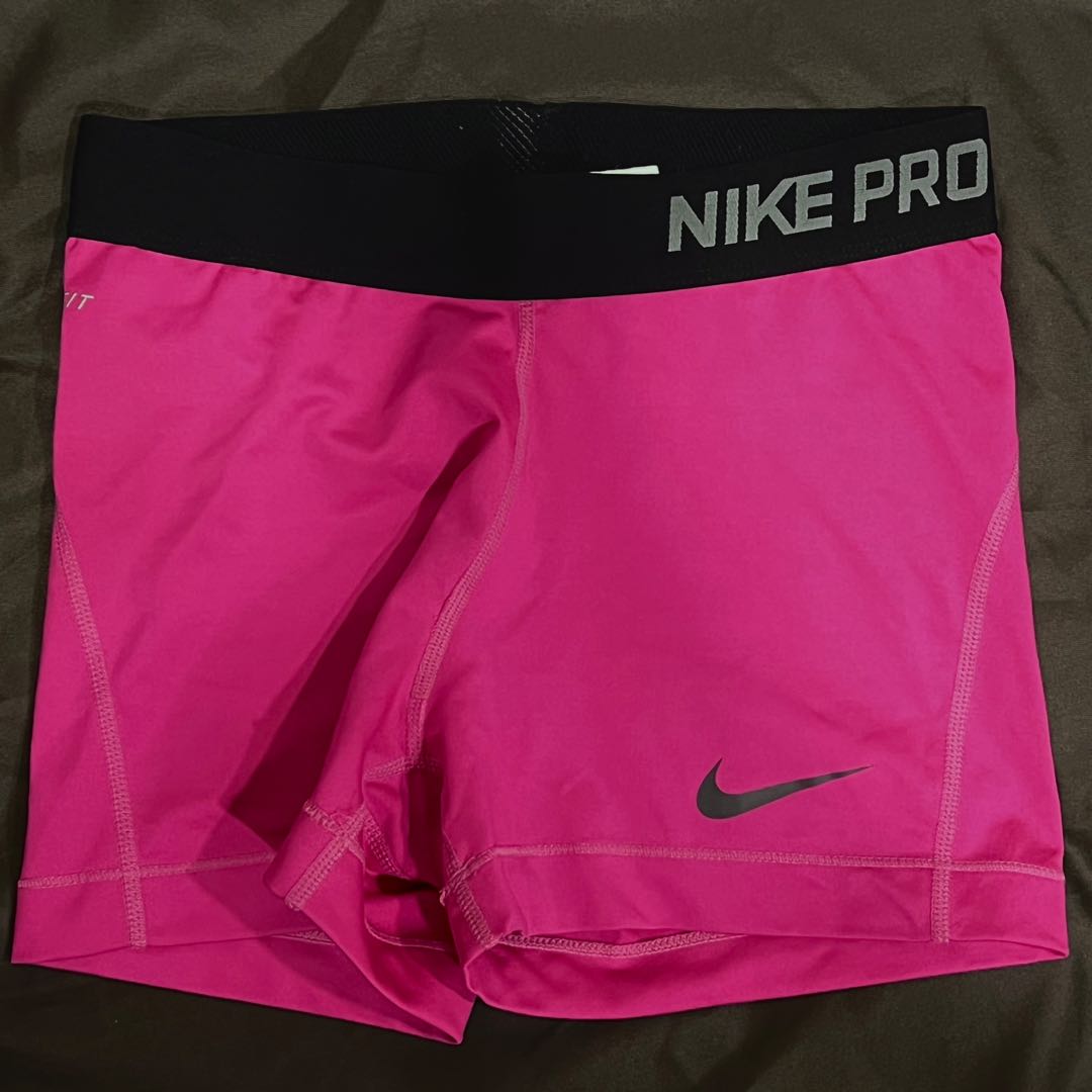 womens pink nike pro shorts