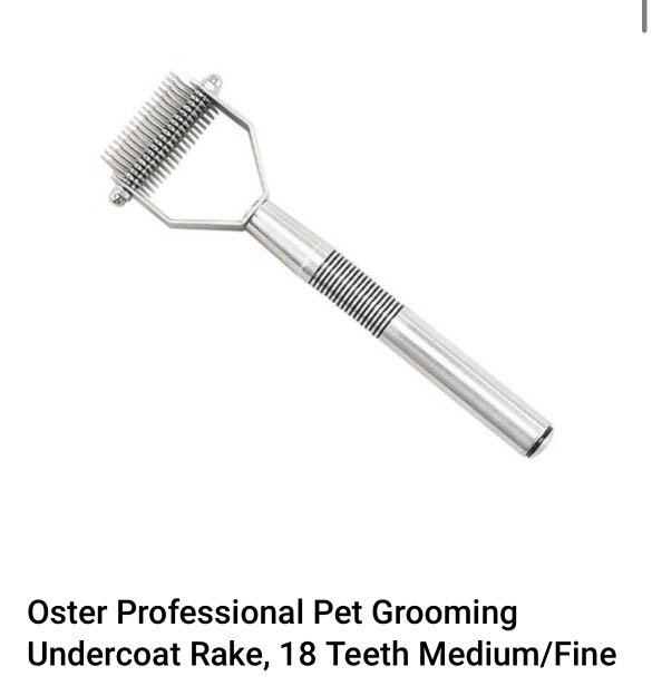 Oster undercoat grooming rake top