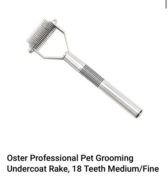 oster grooming rake