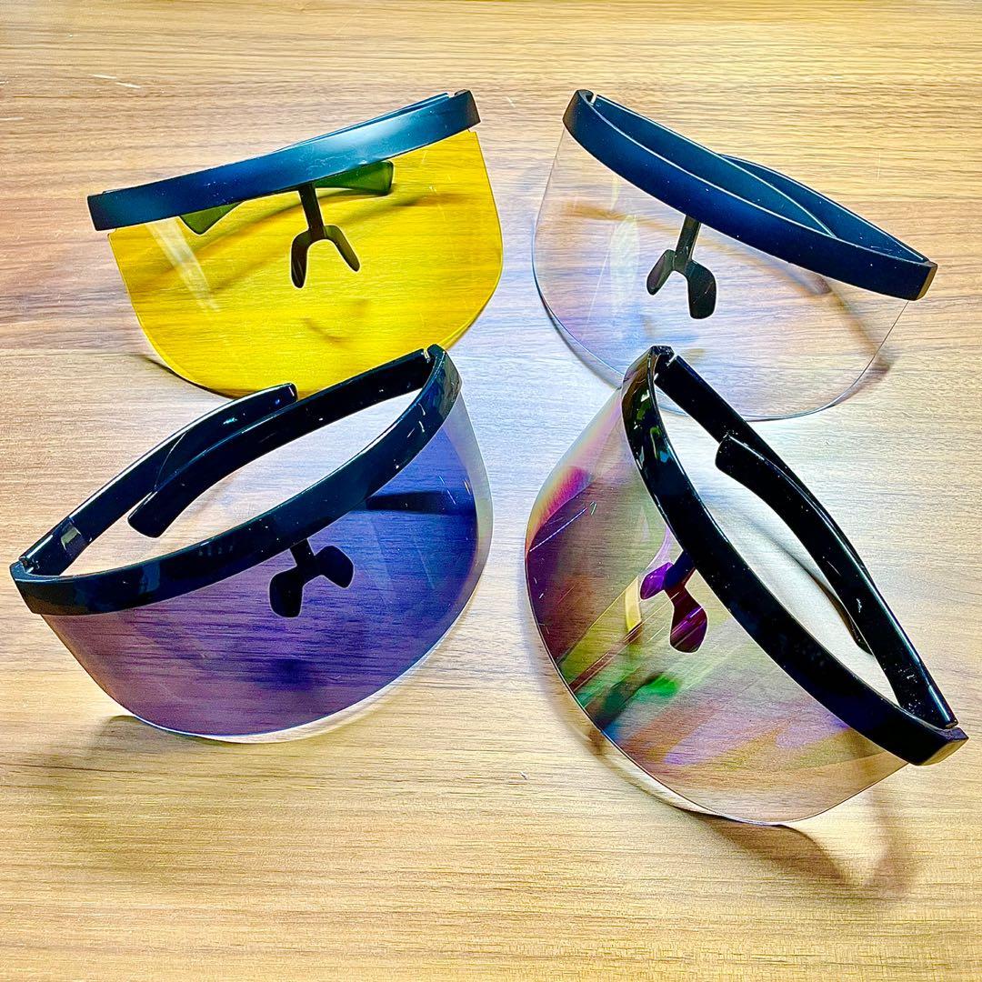 Oversized Eyeshield Set (Category: Sunglasses & Eyewear) located in Mandaluyong City. Submitted by wanderlez (Listing ID 1118398596, Image 2). Description: Item Code: W0023 Set of 4 sunglasses Colors: Yellow, Clear, Black, Multicolor Never used #eyeshield #multicolor #sunglasses #oversized .