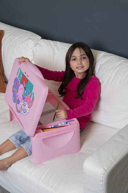 Peppa Pig Kids Lap Desk with Storage - Folding Lid and Collapsible ...