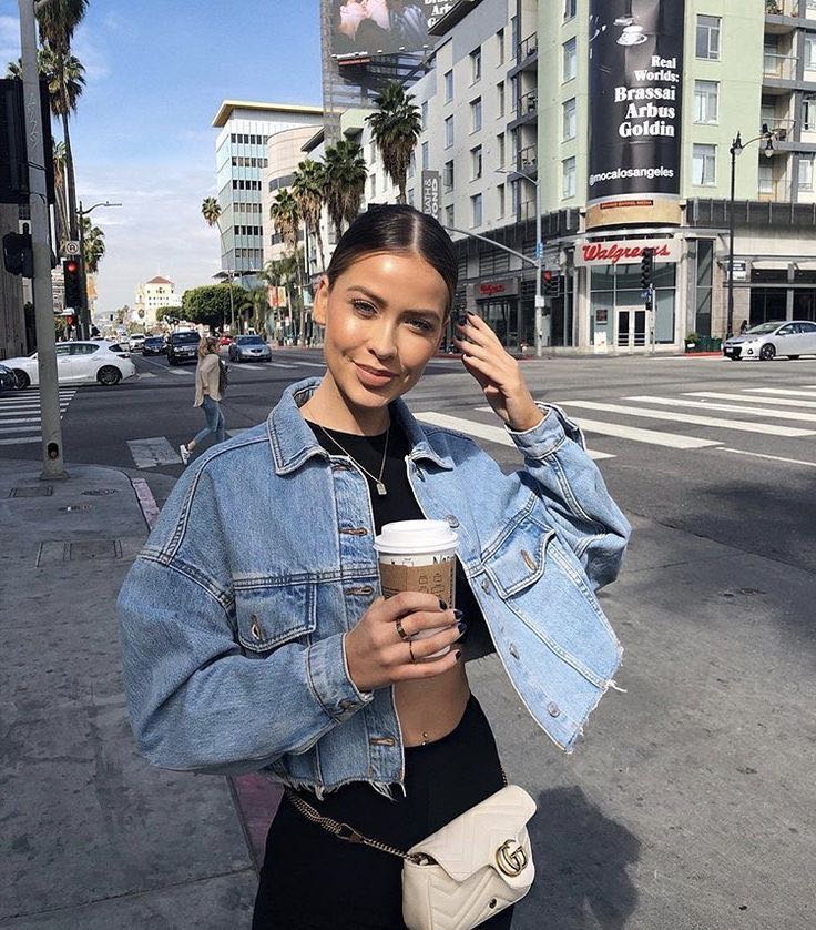 Pull and bear clearance cropped denim jacket