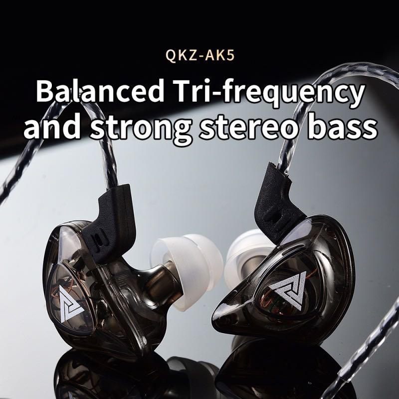 QKZ AK5 Earphone Sport Earbuds Stereo For Xiaomi Music Cell Phone Running Headset dj With HD Mic