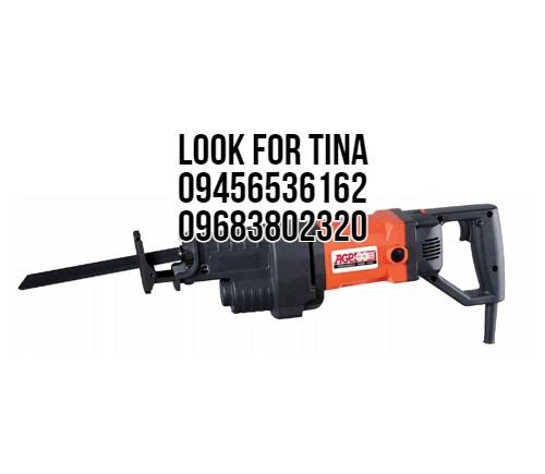 Reciprocating saw with blade for metal (Category: Construction Tools & Equipment) located in Manila. Submitted by tina.sales (Listing ID 1118397485, Image 1). Description: Reciprocating saw with blade for metal Brand: AGP Model: RS130B PRICE: 25,592.