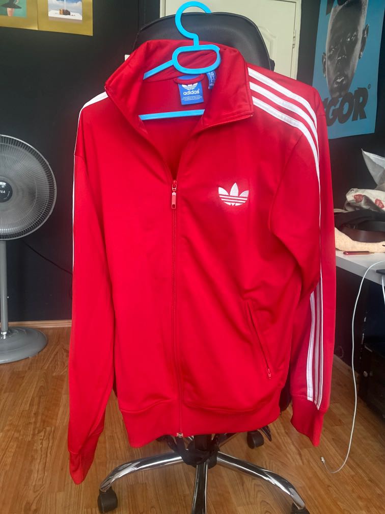 red adidas jacket