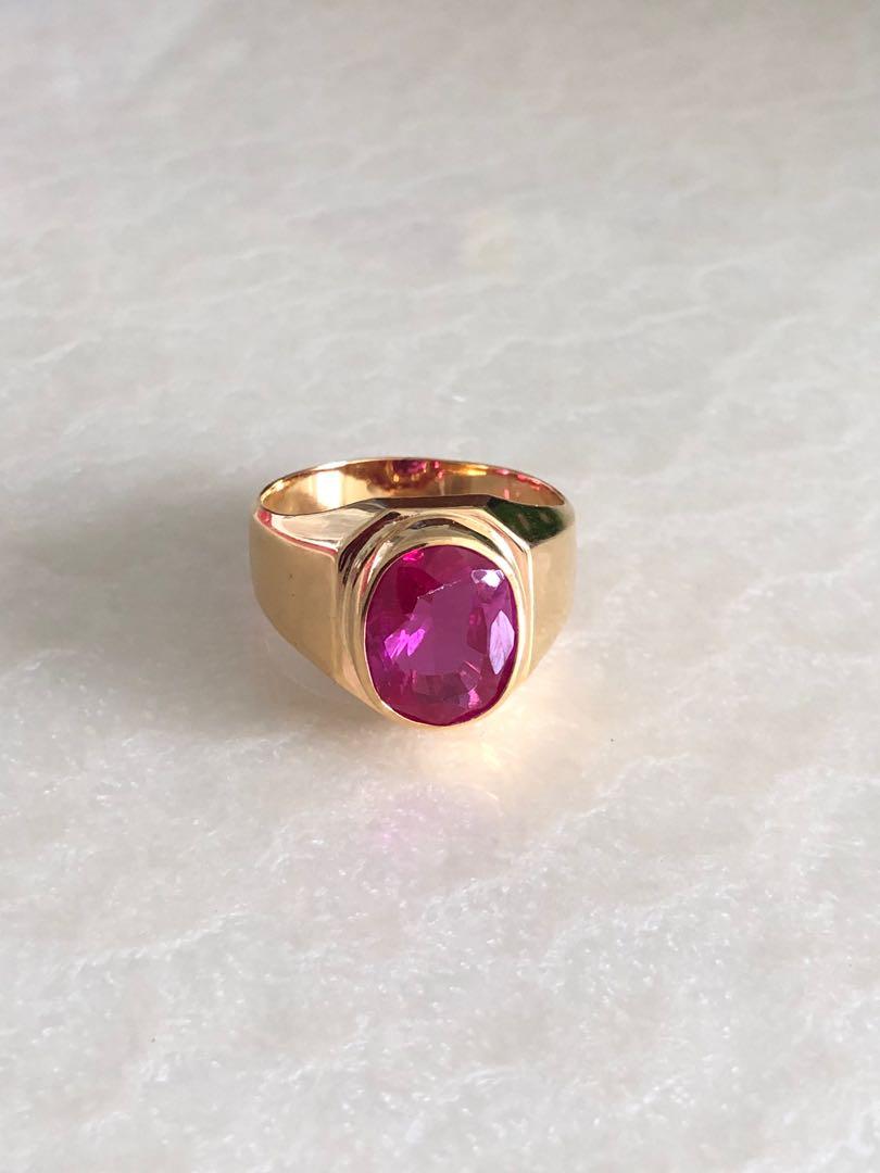 Mens antique ruby ring hotsell