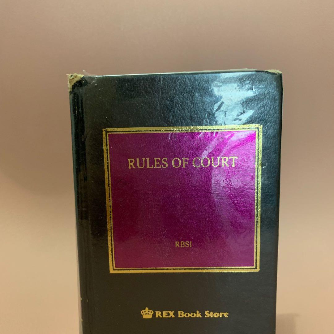 Rules of Court Codal (2016) (Category: Textbooks) located in Quezon City. Submitted by loveikit (Listing ID 1118500304, Image 1). Description: 📌 With minimal highlights 📌 With engraved name.