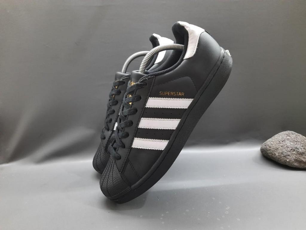 Sepatu Second Adidas M20323 Superstar Core Black Size 42.5