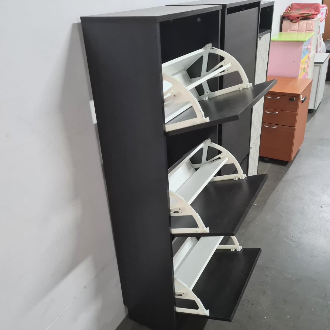 Shoe Pull out shoe rack / shelf. Three tier Ikea Bissa