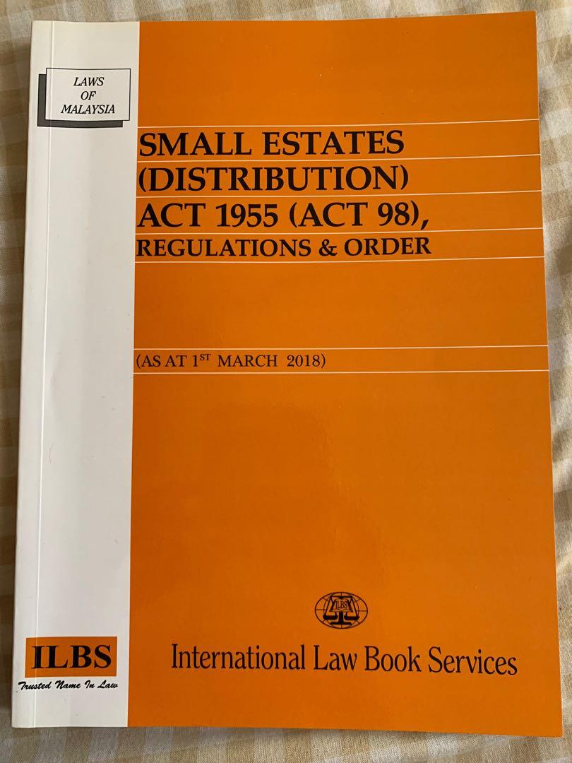 Small Estate Distribution Act Textbooks On Carousell