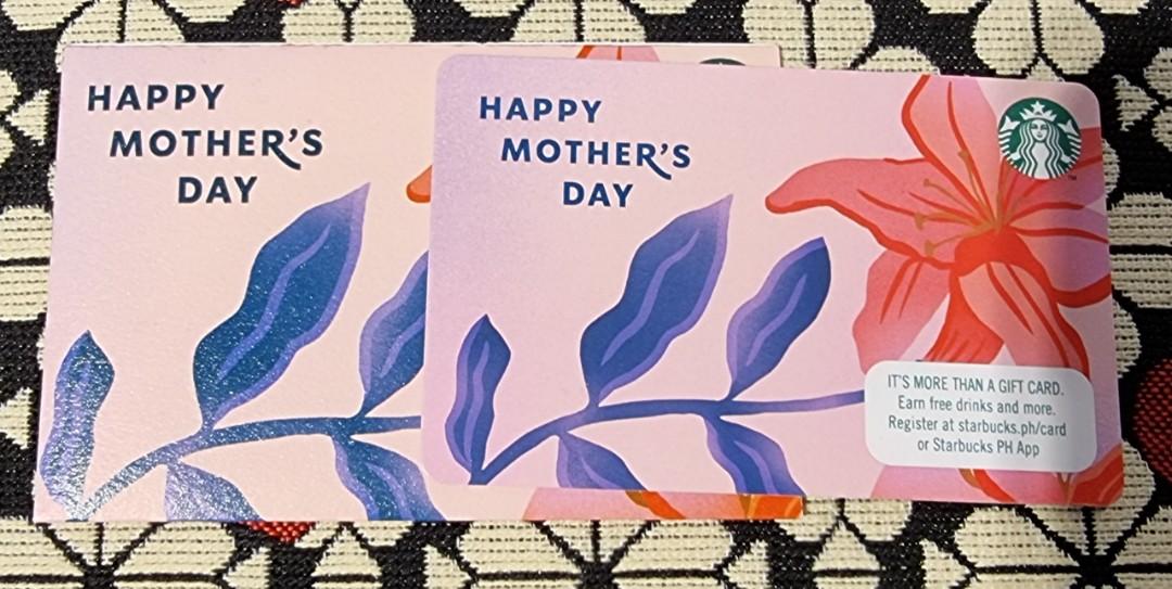 Starbucks Mother's Day Card (Category: Storybooks) located in Mandaluyong City. Submitted by iamkornik (Listing ID 1118447152, Image 1). Description: Starbucks Mother's Day Card No Load Unregistered.