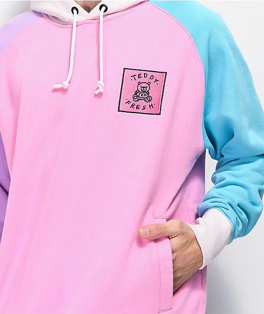 Teddy fresh pink discount and blue hoodie