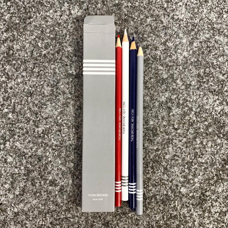 Medium Grey Wood 4-Bar Pencil Set