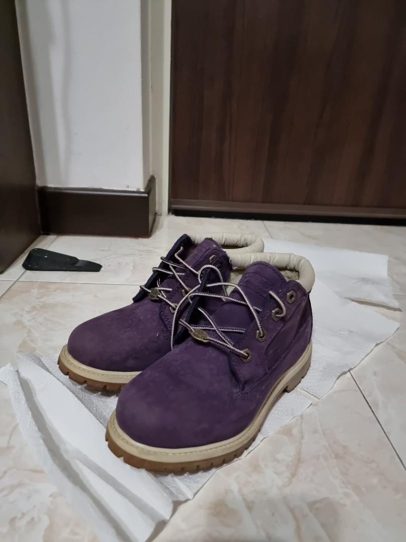 Purple timberland boots womens clearance