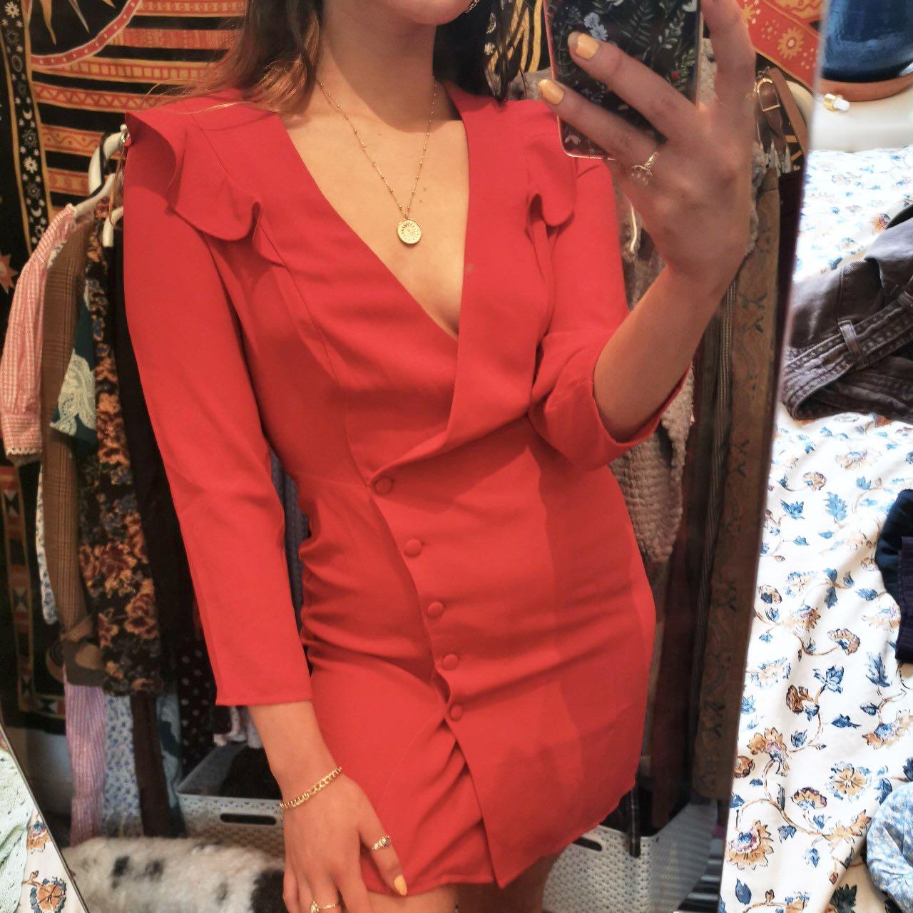 Topshop red hot sale blazer dress