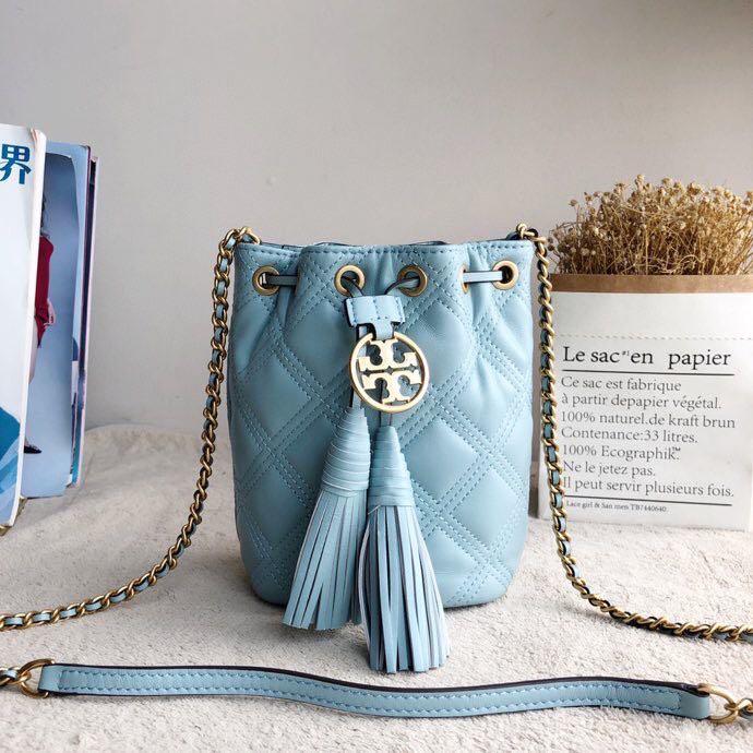 Tory Burch Fleming Soft Mini Bucket Bag, Women's Fashion, Bags