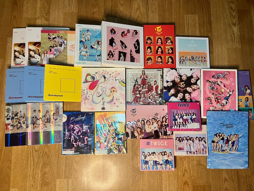 Discovered Twice in April last year. Here's my album collection! : r/twice