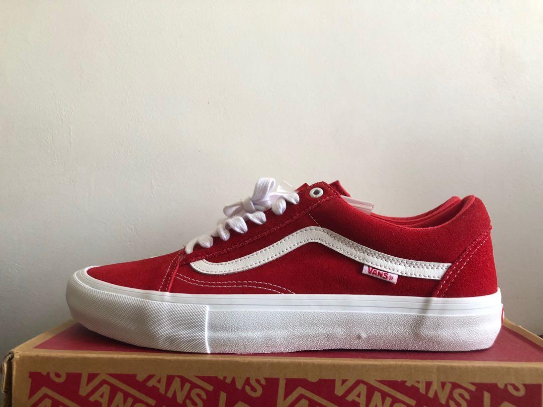 Vans old skool sales pro red