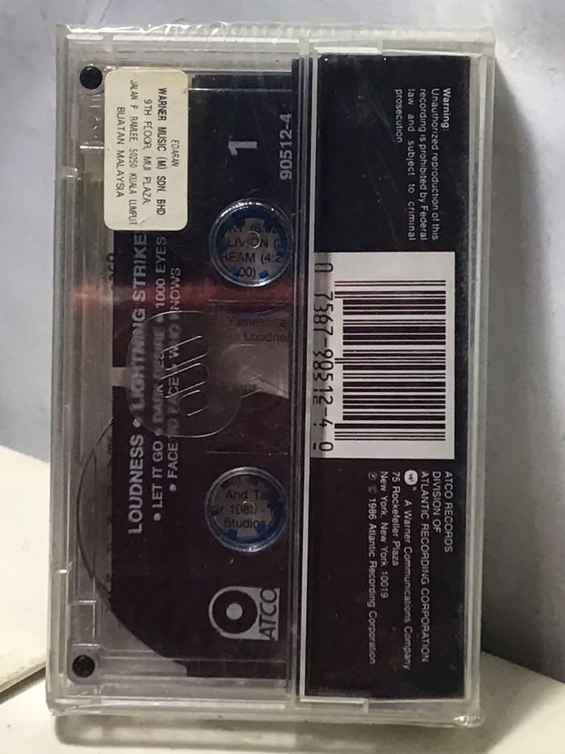 VINTAGE CASSETTE TAPE Loudness Lightning Strikes OOP KAST NOS NEW