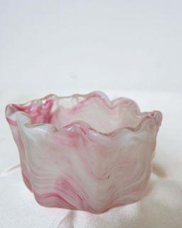 Vintage Murano Light Pink Art Glass trinket dish