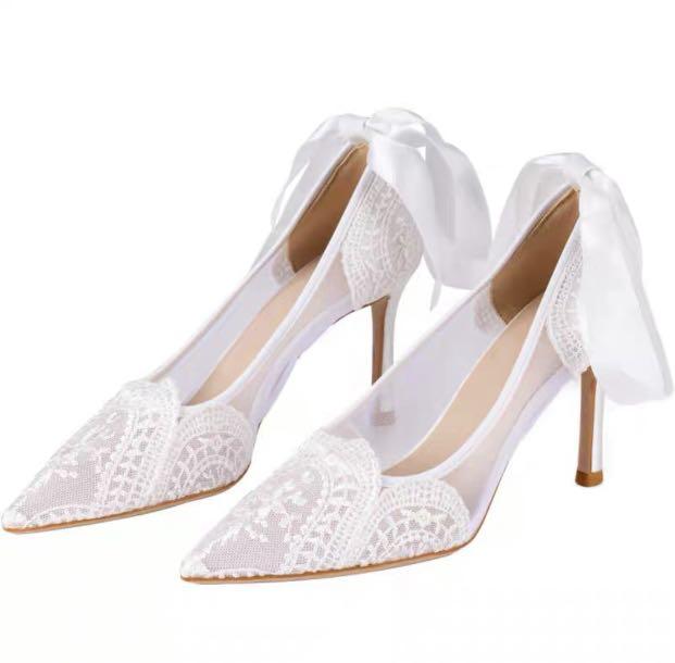 lace wedding trainers