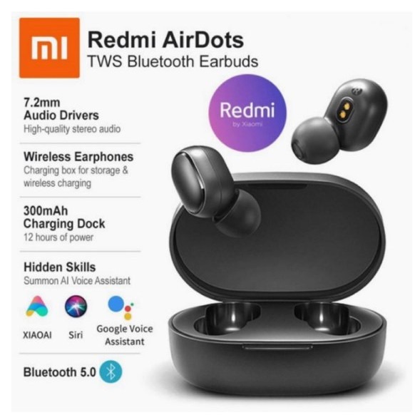 Xiaomi Redmi AirDots TWS Mi True Bluetooth Wireless EarBuds Basic Earphones  Bluetooth  earbuds, Audio, Earphones on Carousell