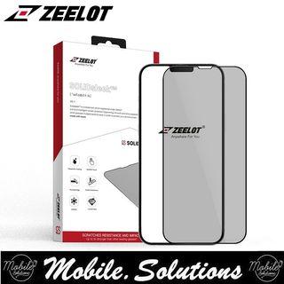 ZEELOT iPhone 13 Pro Max Privacy Full Coverage SOLIDsleek Tempered Glass